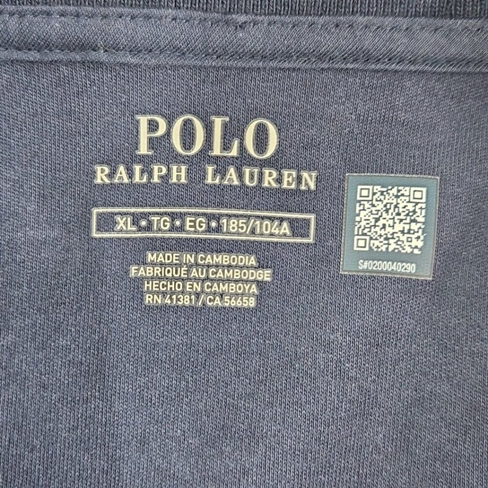 Polo Ralph Lauren Performance Jacket‎ Men's XL Navy Blue & White Track NEW NWT - Picture 9 of 16